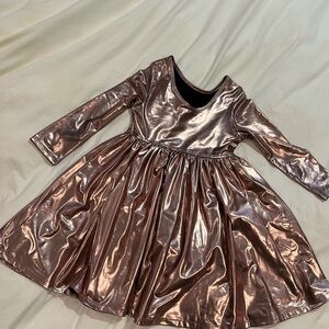 Pink Chicken Metallic Pink Dress